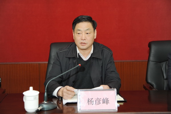 市委第一巡察组组长杨彦峰讲话